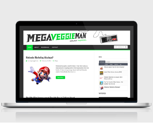 Web and Graphic Design - MegaVeggieMan